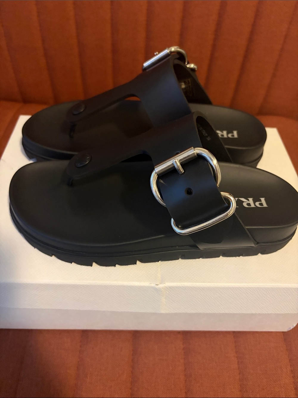 Prada Women’s Black Sandals - Picture 2 of 3